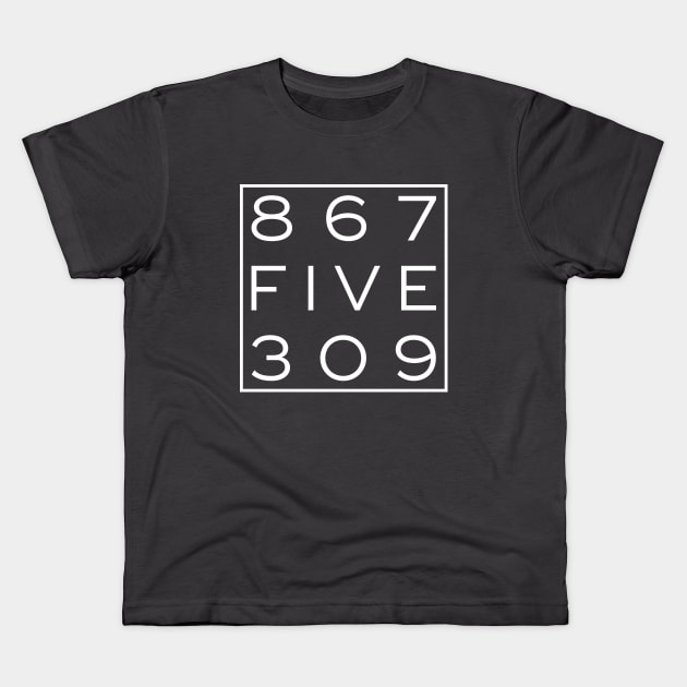 8675309 Jenny Retro Tee For 80's & 90's Music Lovers Kids T-Shirt by lateedesign